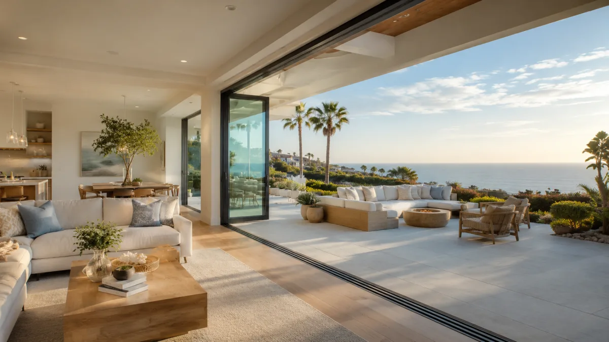 French door installation in Newport Beach, Orange County