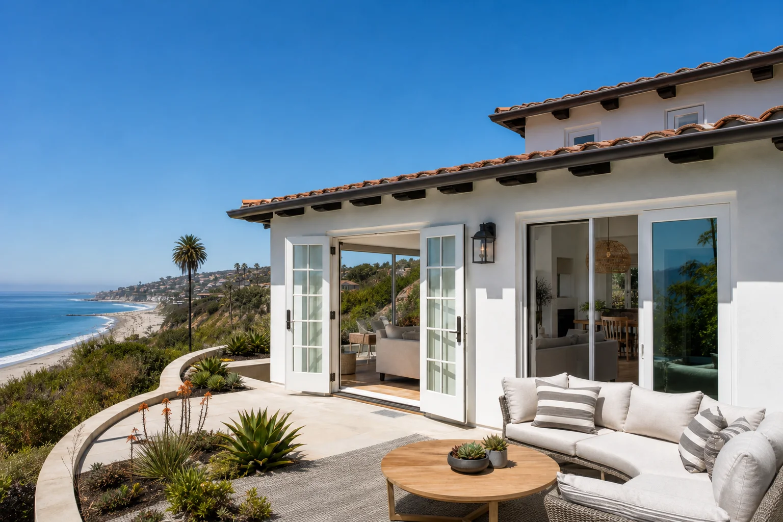 French and patio door installation in Laguna Beach, Orange County