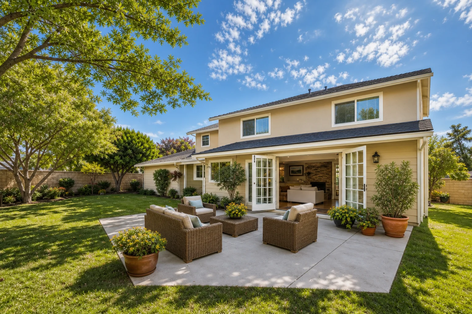 French and patio door installation in Cypress, Orange County