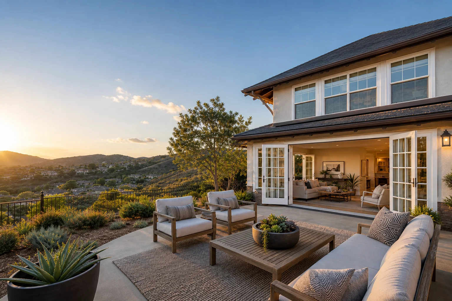 French and patio door installation in Anaheim Hills, Orange County